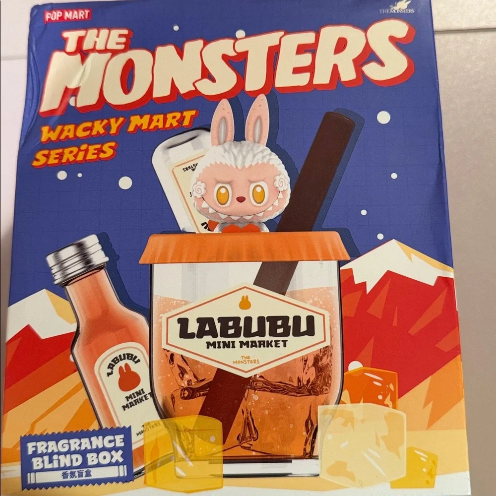 Pop Mart The Monsters Wacky Mart Series Labubu fragrance diffuser Blue Authentic